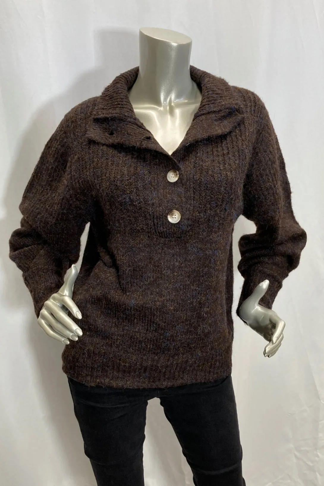 Little Lies WOMENS ORLA KNIT - CHOCOLATE
