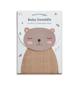 Little Otja Muslin Swaddle Blanket Organic Cotton - Sand