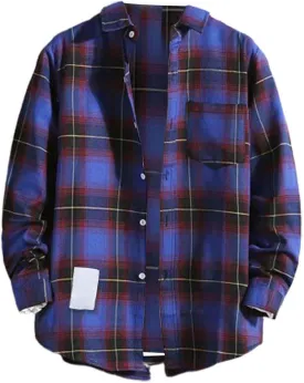 Mens Shirts Long Sleeve Casual 2025 T-Shirts Fashion Plaid Summer Classic Solid Tee Tops,Clothes,Y2K Summer Tops