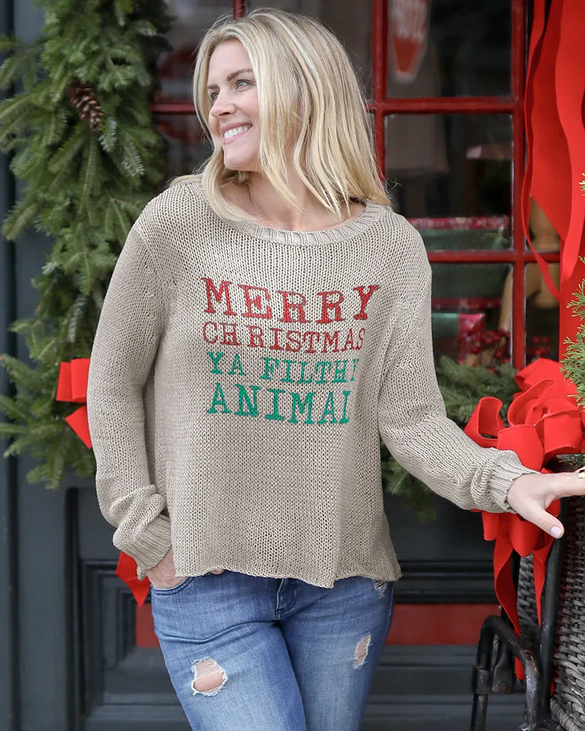 MERRY XMAS CREW COTTON