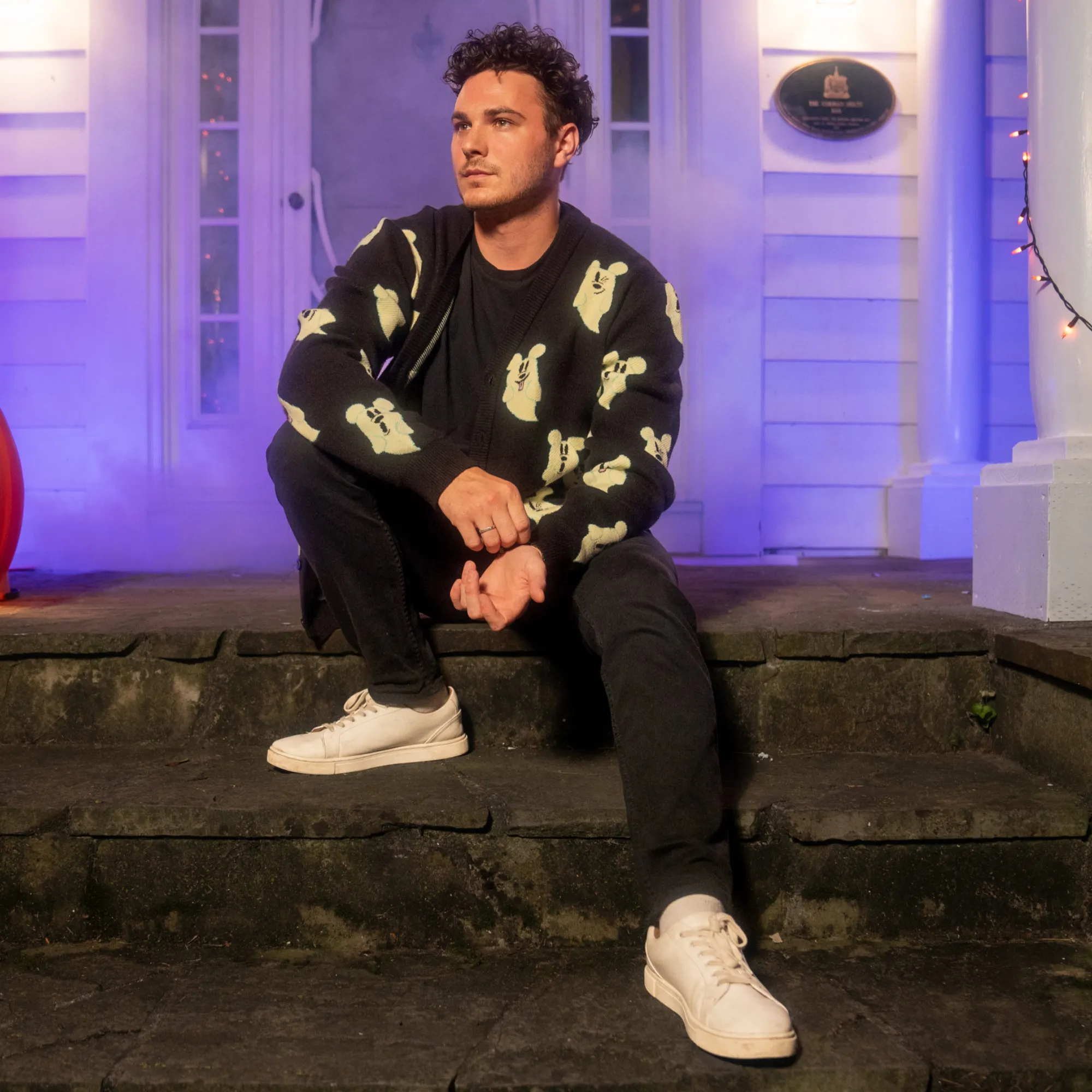 Mickey Glow in the Dark Ghost Cardigan