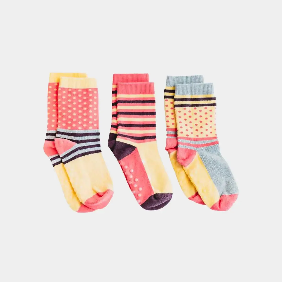 Mixed Patterns Baby Socks (3-pack)