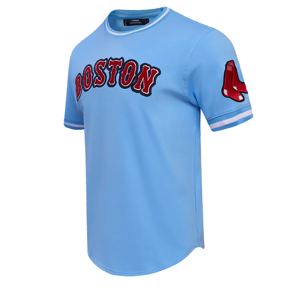 MLB BOSTON RED SOX CLASSIC CHENILLE MEN'S TOP (UNIVERSITY BLUE)