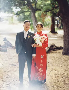 Modern Ao Dai Vietnamese Wedding Dress