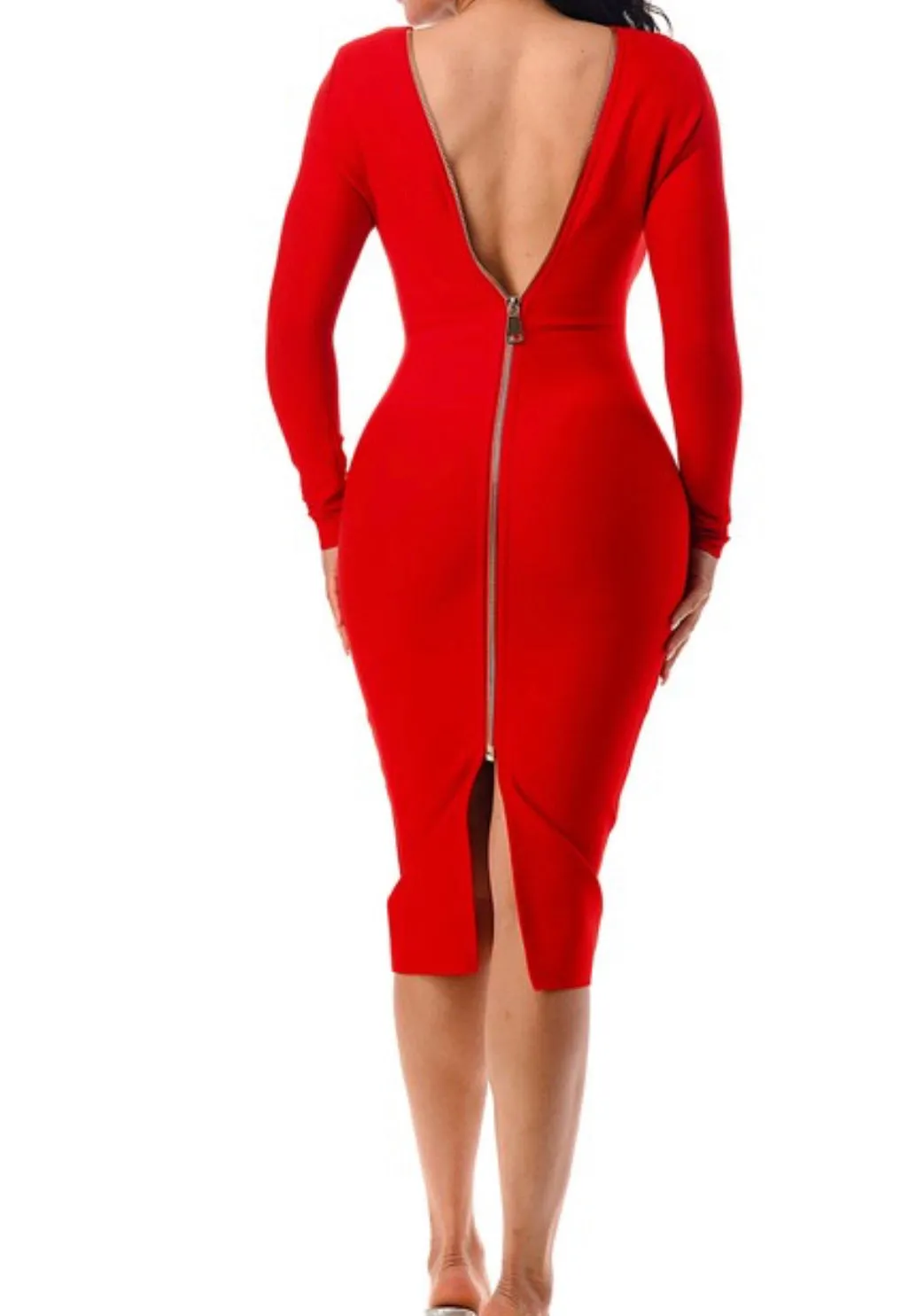 “My-My-My” Zipper Back Dress