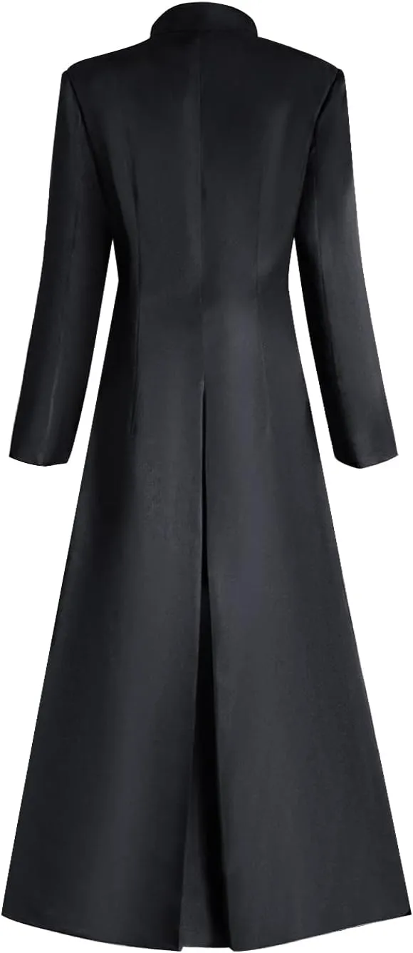 MYAYD Women's Cassock Robe Church Robe Choir Minister Clergy Pulpit Liturgical Black White