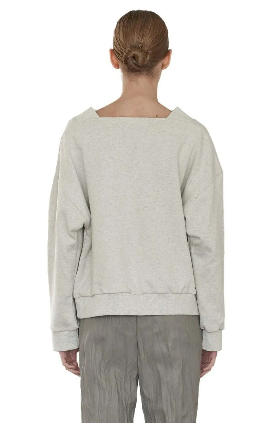 Oatmeal V-Neck Sweater