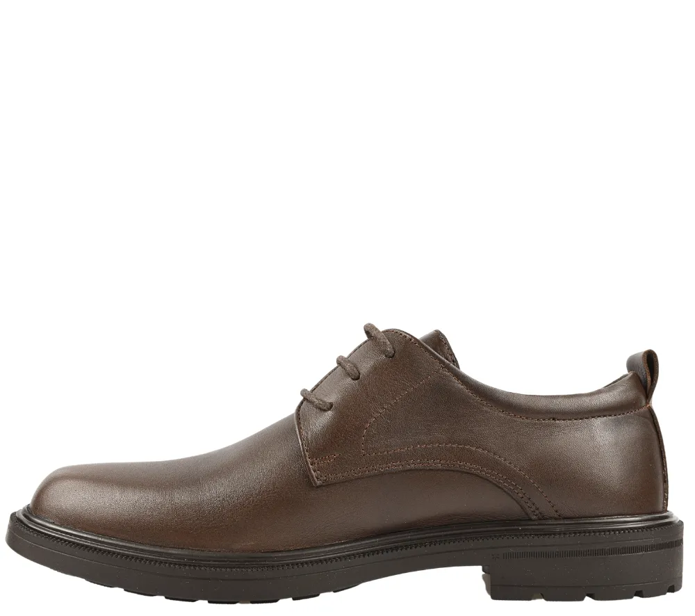 Elegant Mens Shoes OTTER TUR-06 Brown Natural Leather