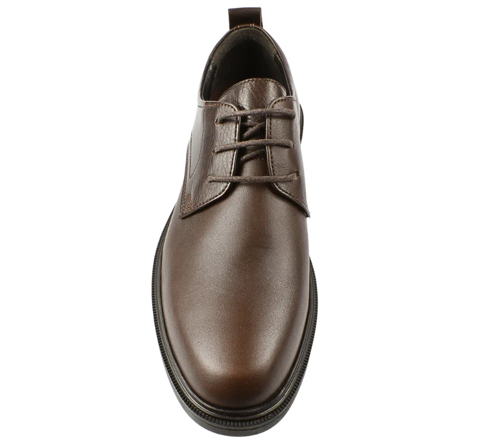 Elegant Mens Shoes OTTER TUR-06 Brown Natural Leather