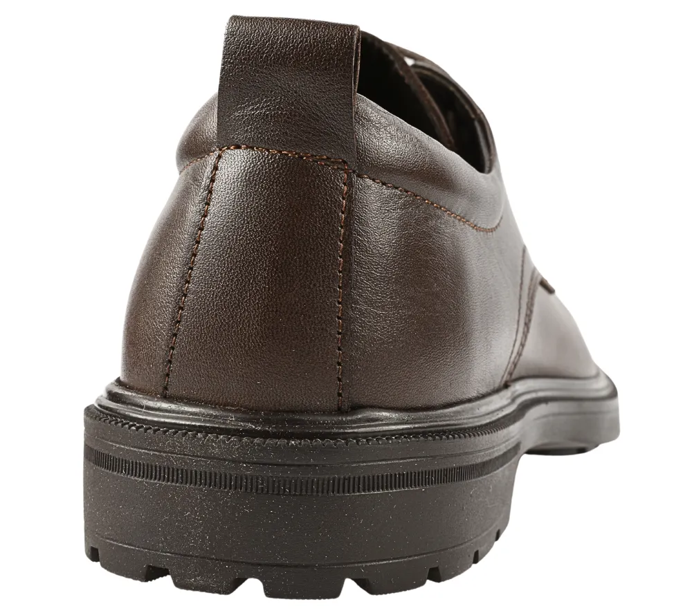Elegant Mens Shoes OTTER TUR-06 Brown Natural Leather