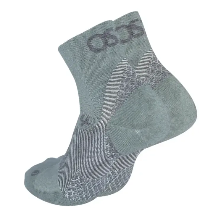 Plantar Fasciitis Socks 1/4 Crew - Grey
