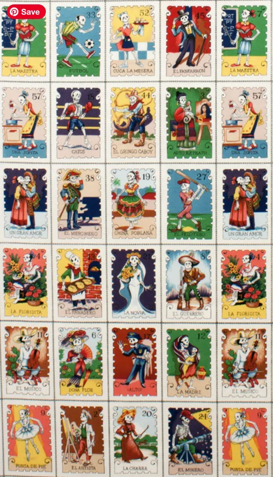 Reversible Loteria Kantha Blanket 62"X 78"