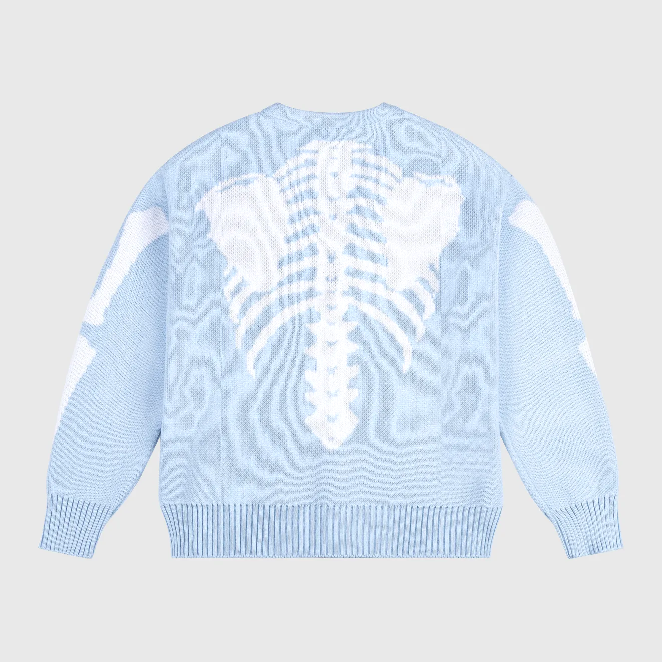 Skeleton Knit Cardigan Baby Blue