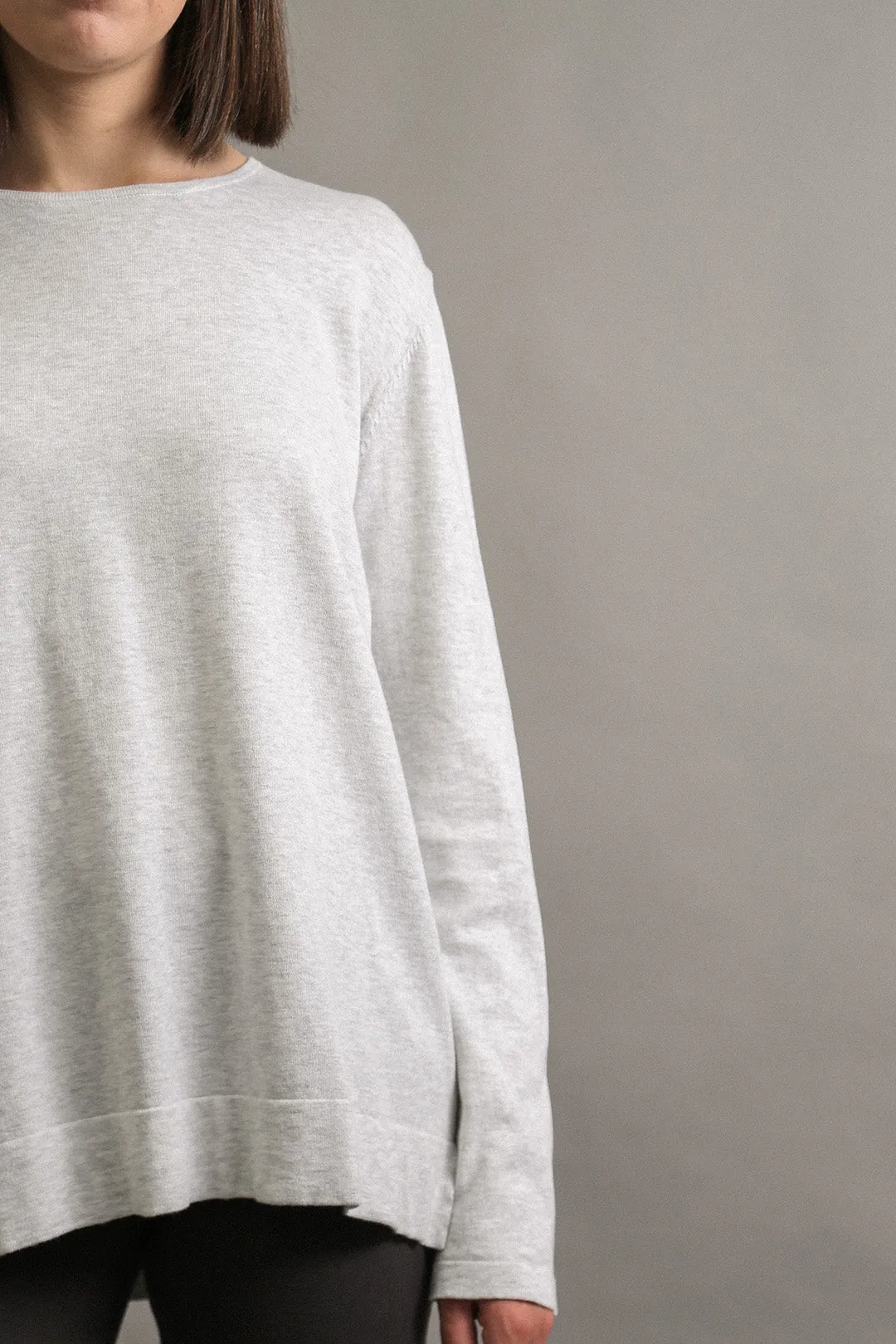 STEVIE LONG SLEEVE CREW IN KNIT PIMA COTTON LIMITED EDITION COLORS
