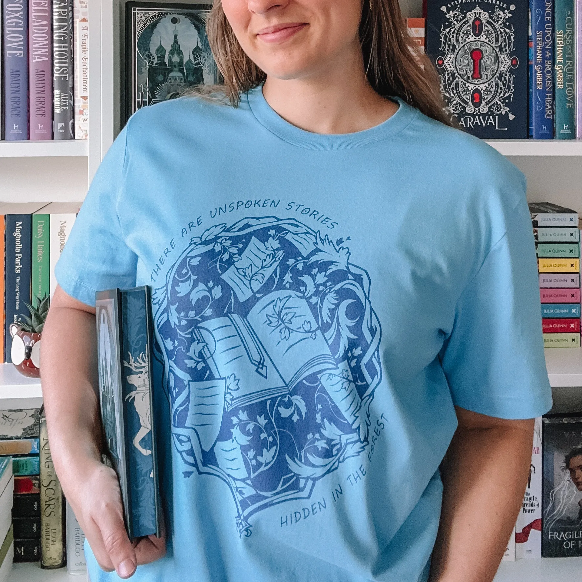 Stories in the Forest Shirt - Cerulean