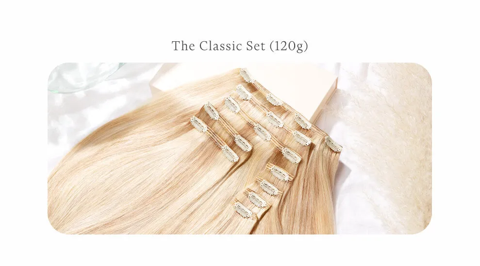 Subtle Brunette Highlighted, 20" Classic Clip-In Hair Extensions, PP2/6 | 120g
