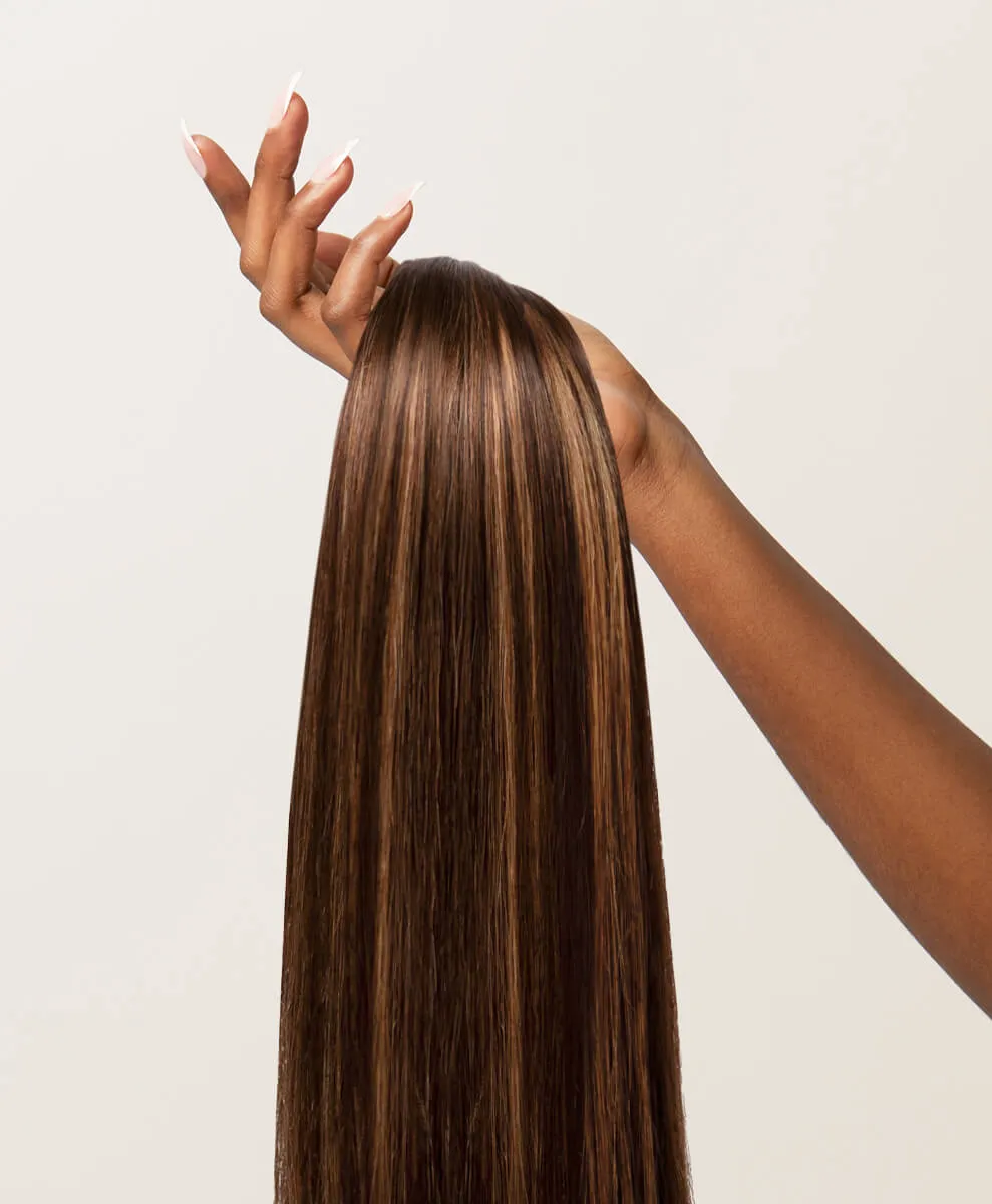 Subtle Brunette Highlighted, 20" Classic Clip-In Hair Extensions, PP2/6 | 120g