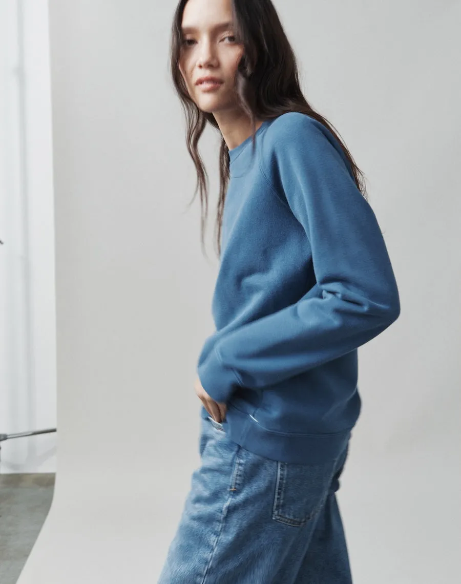 The Vintage-fit SWEATSHIRT - Ocean Blue