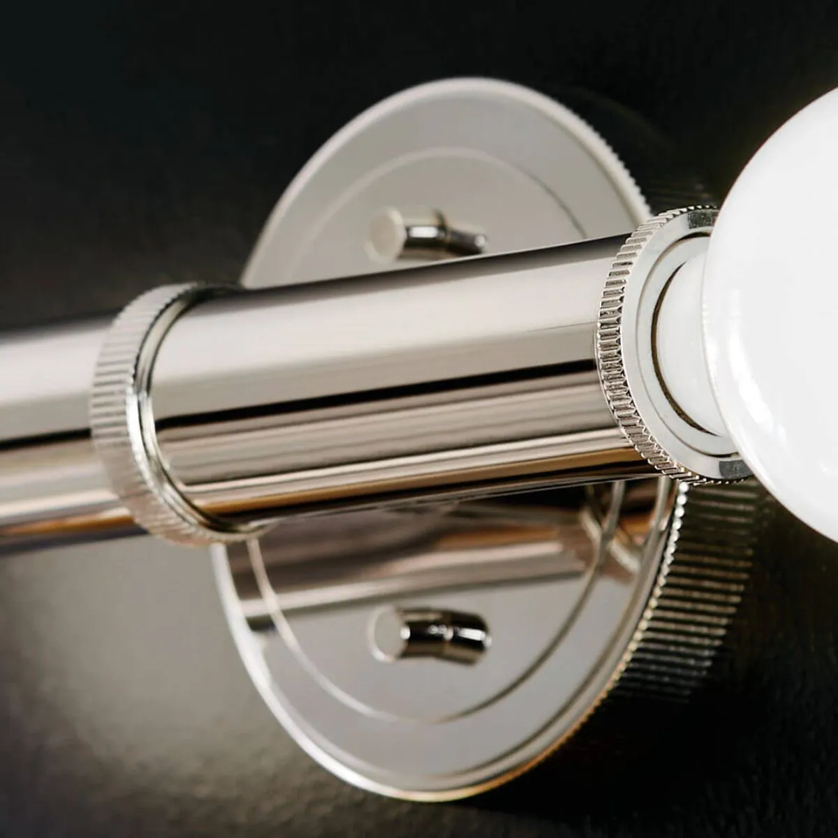 Torche 10 in. 2 Lights Wall Light Polished Nickel Finish