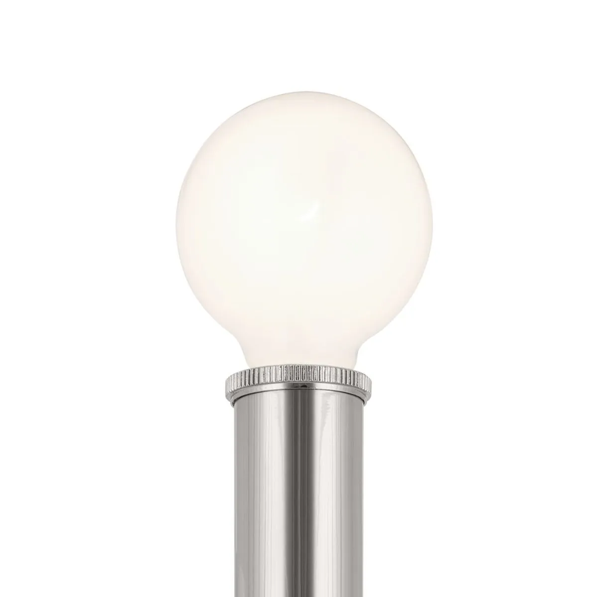 Torche 10 in. 2 Lights Wall Light Polished Nickel Finish