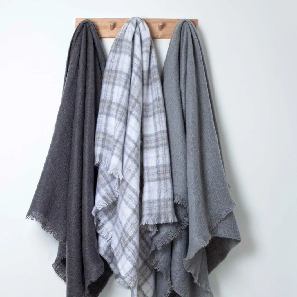 Tussock Tartan Mohair Throw