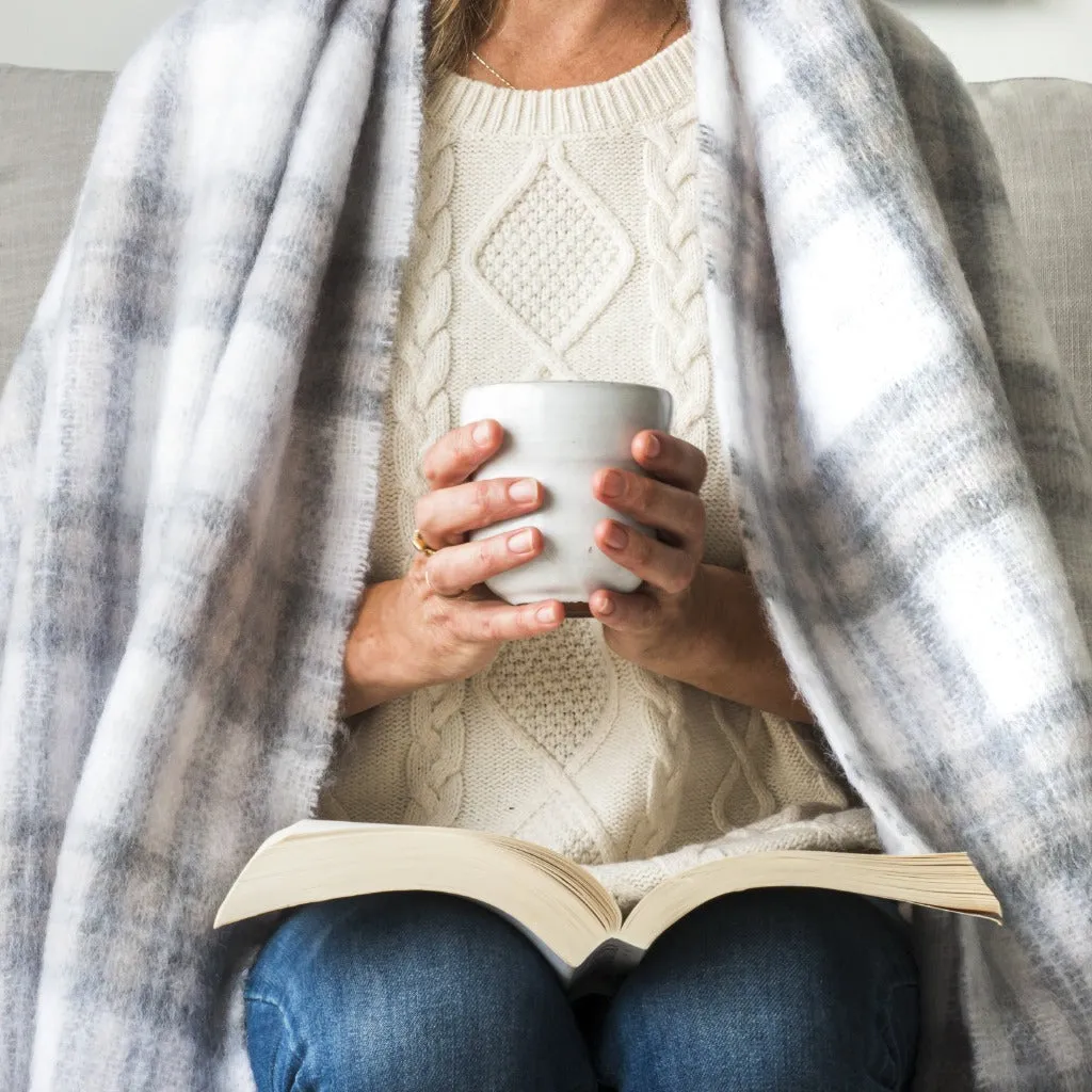 Tussock Tartan Mohair Throw