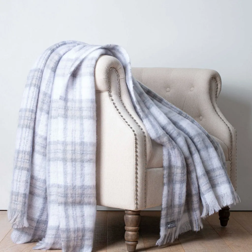 Tussock Tartan Mohair Throw