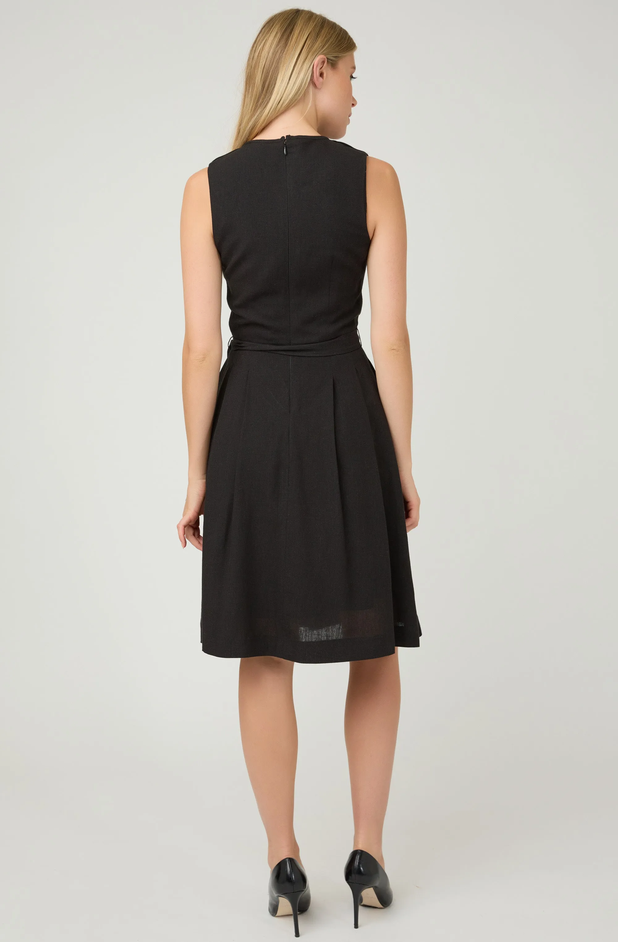 V-neck front Ruffle Dress