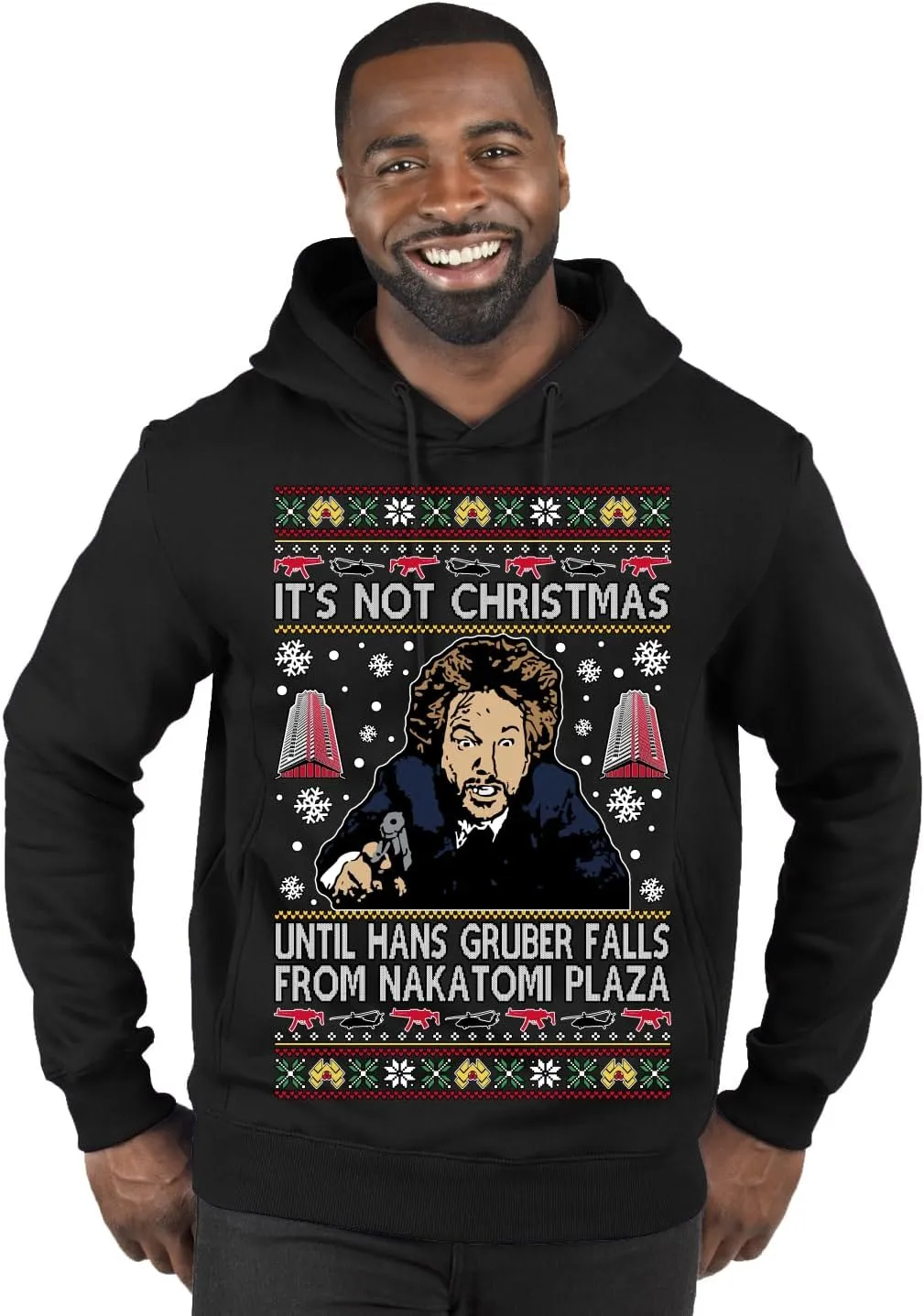Wild Bobby Nakatomi Plaza Christmas Party 1988 Classic McClane Die Hard Ugly Christmas Sweater Premium Hoodie
