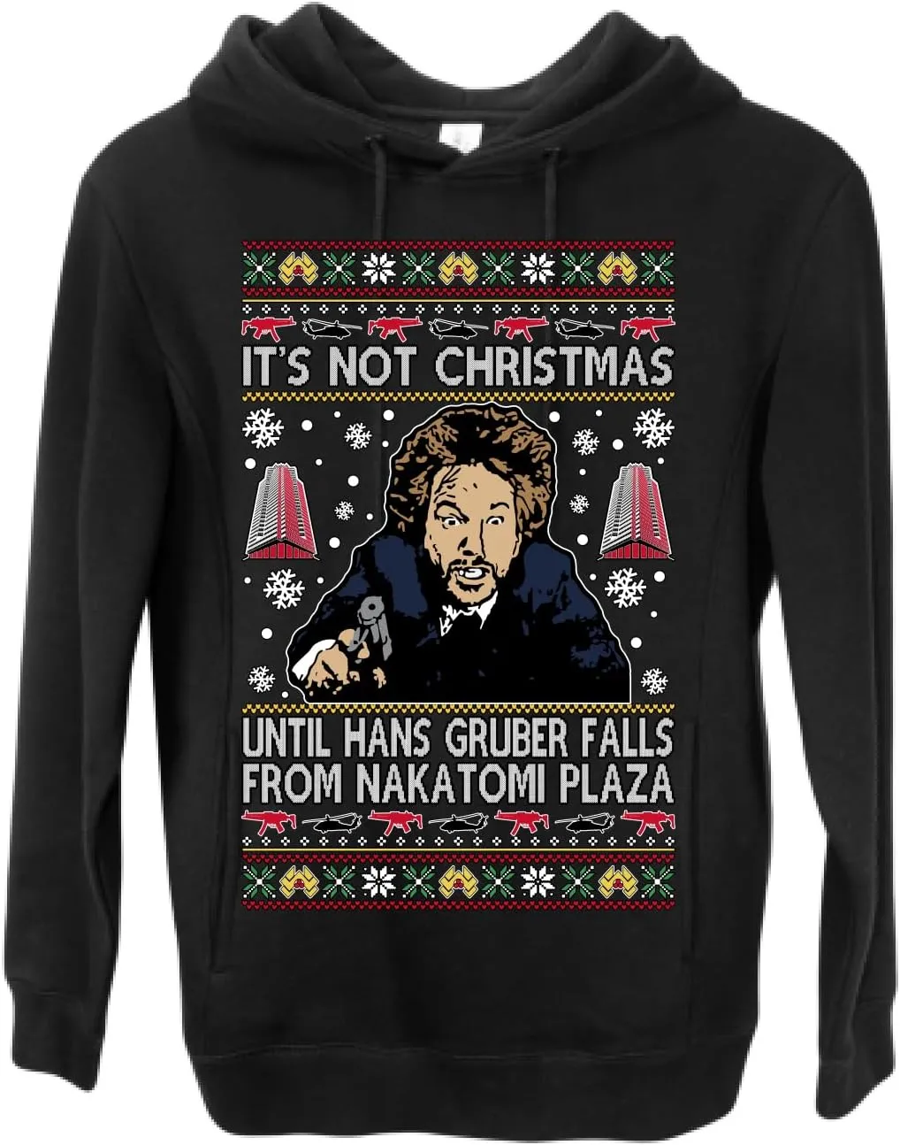 Wild Bobby Nakatomi Plaza Christmas Party 1988 Classic McClane Die Hard Ugly Christmas Sweater Premium Hoodie