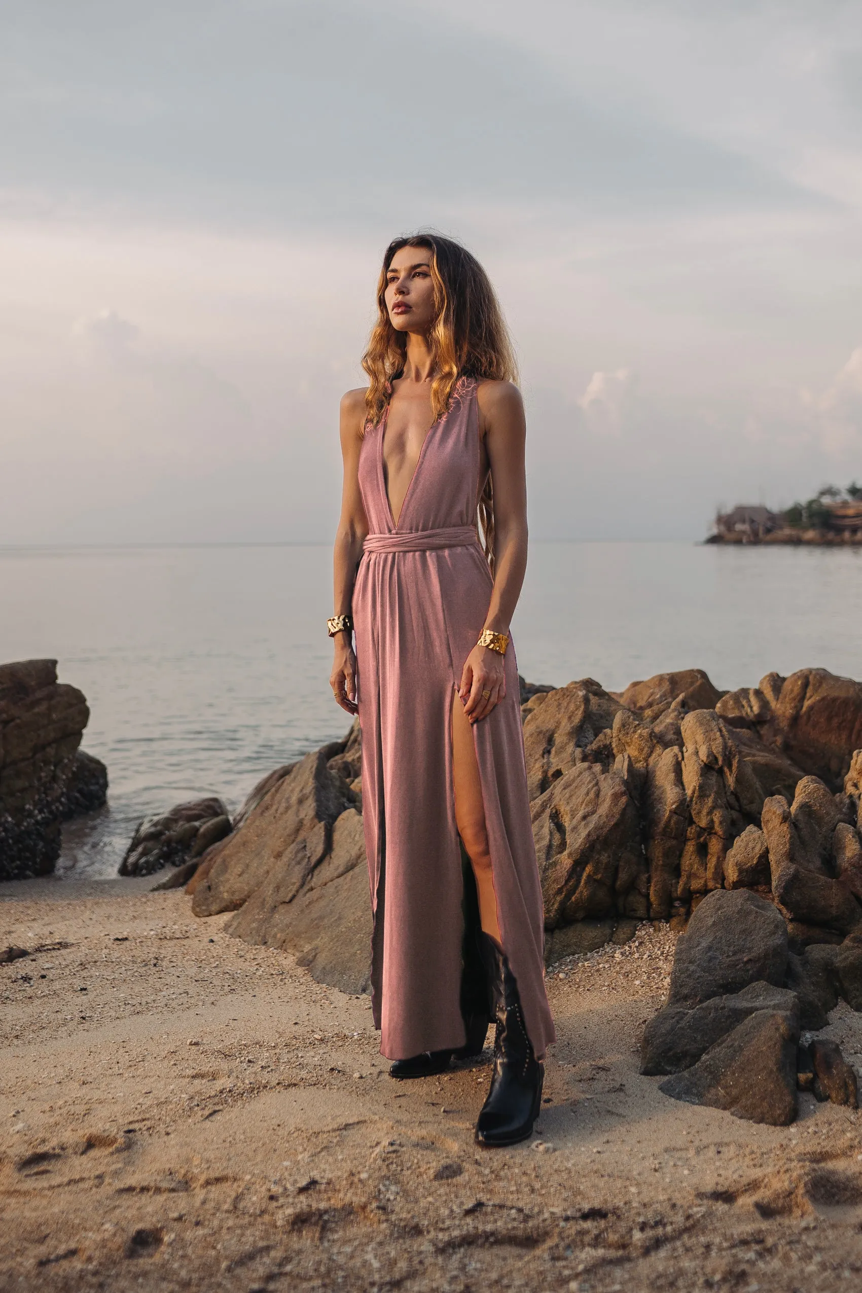 Zephyra Dress Dusty Rose
